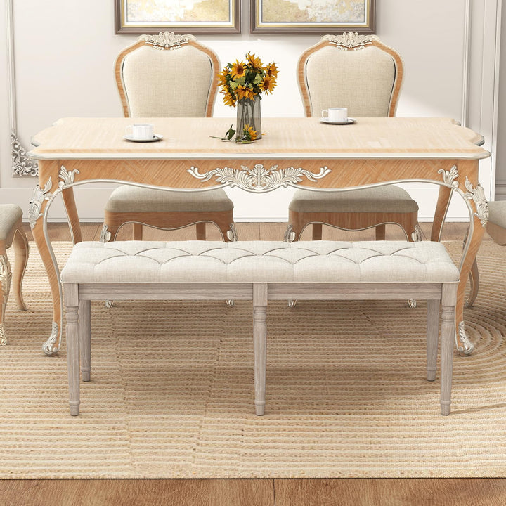 Giantex 47.5-inches Upholstered Dining Bench