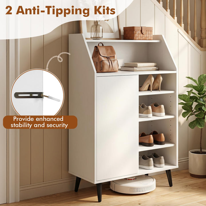 Giantex Shoe Storage Cabinet w/Single-Door