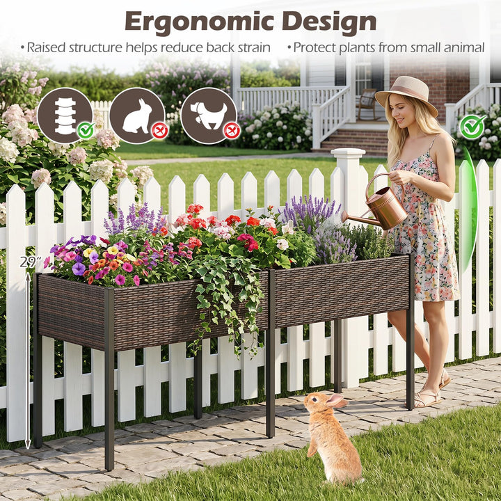 Giantex 6 x 2 FT Raised Garden Bed with Legs