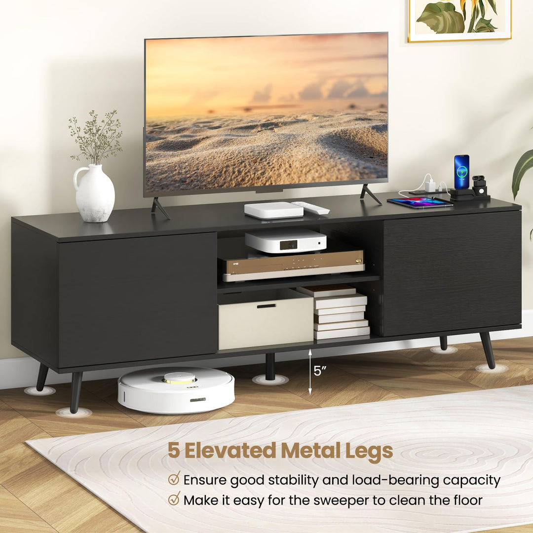 Giantex TV Stand with Power Outlet for TVs up to 60&