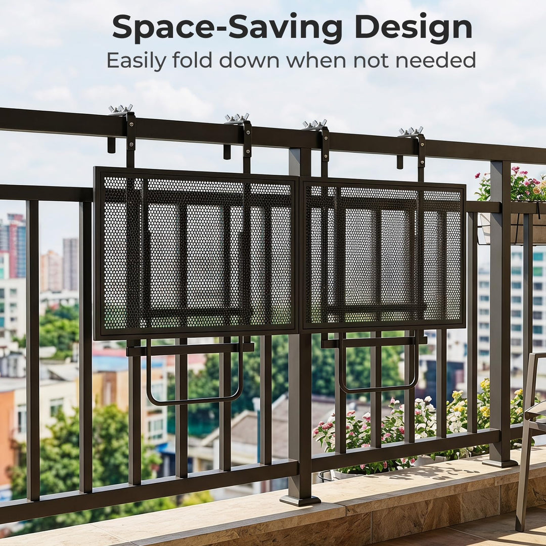 Giantex 48" Balcony Railing Table for Patio &amp; Deck