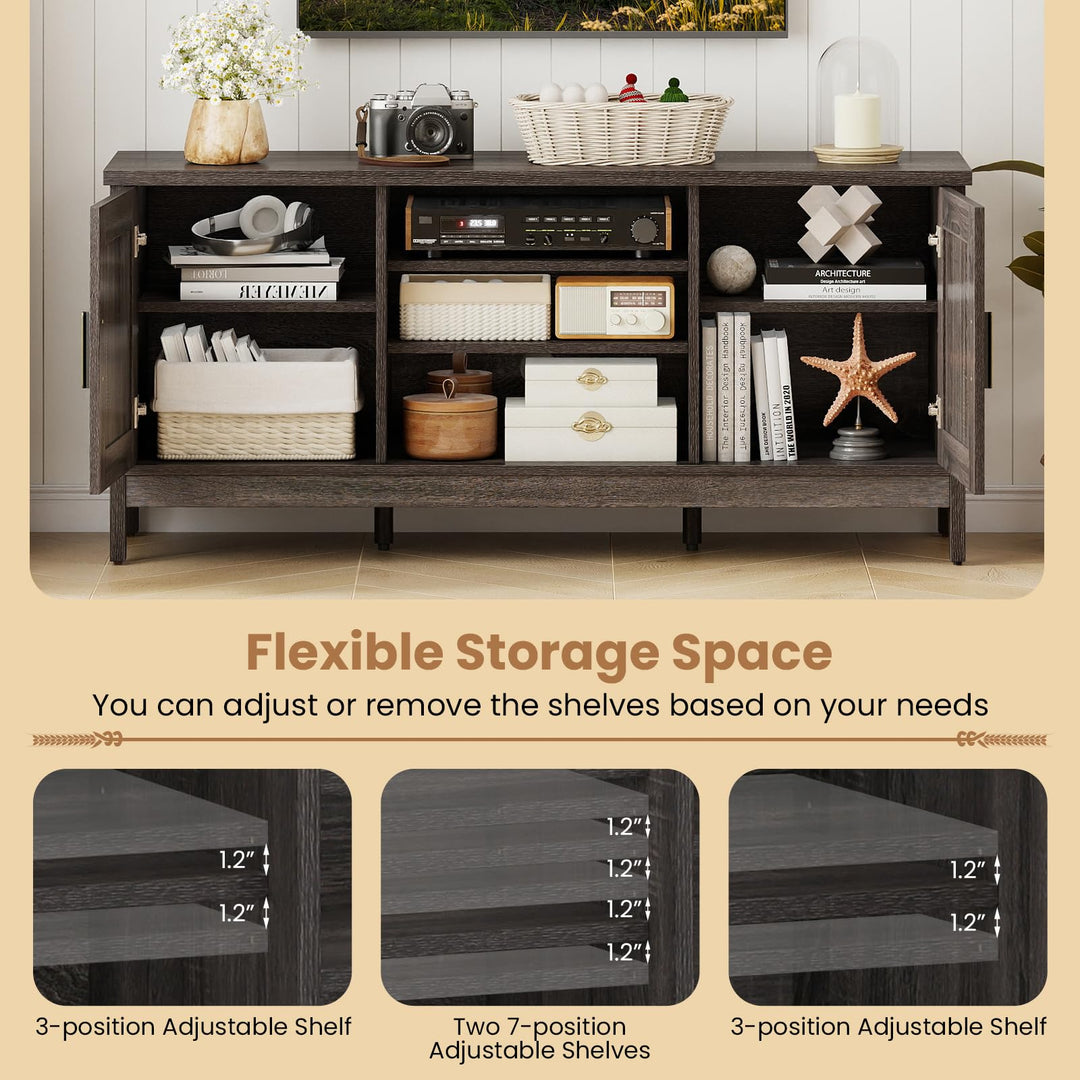 Giantex Farmhouse TV Stand for TVs up to 65"