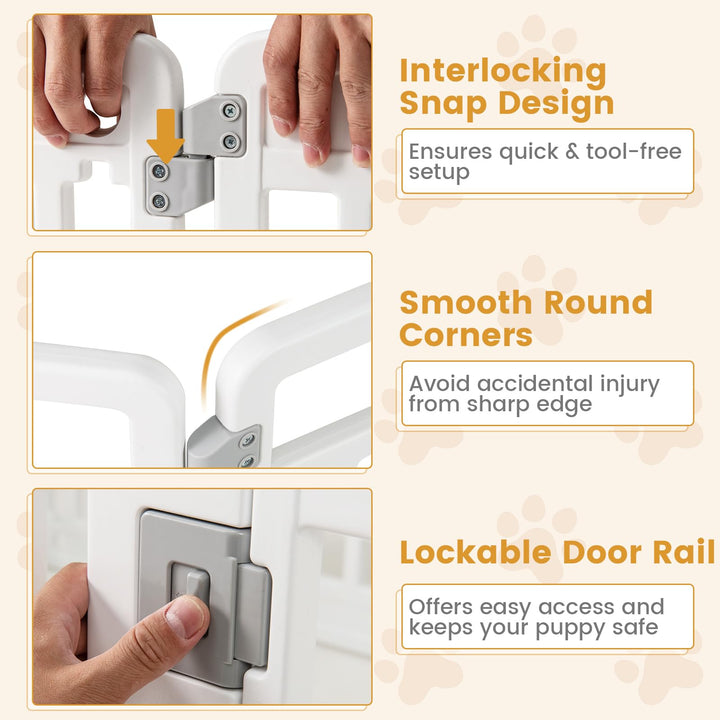 Giantex 8/16 Panel Dog Playpen 32&
