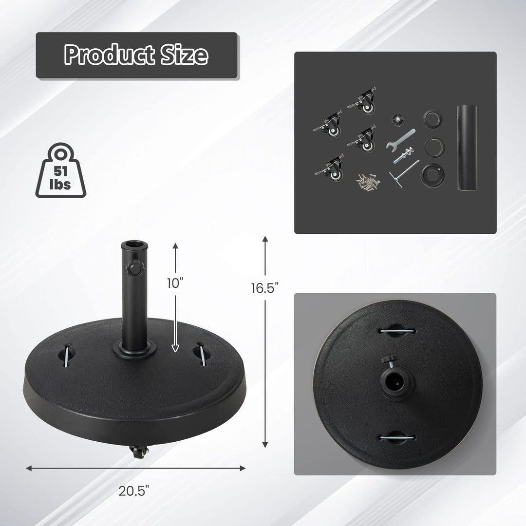Giantex Umbrella Base with Wheels