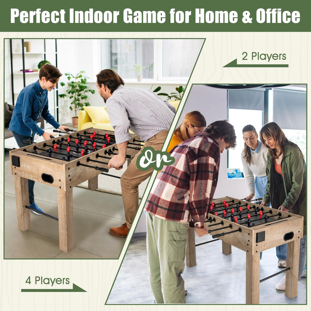 Giantex 54" Foosball Table Adult Size, Full Size Arcade Soccer Table Game w/2 Balls &amp; 2 Cup Holders
