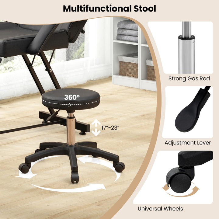 Giantex 73" Facial Chair with Hydraulic Stool, Tattoo Chair with with Adjustable Backrest &amp; Legrest