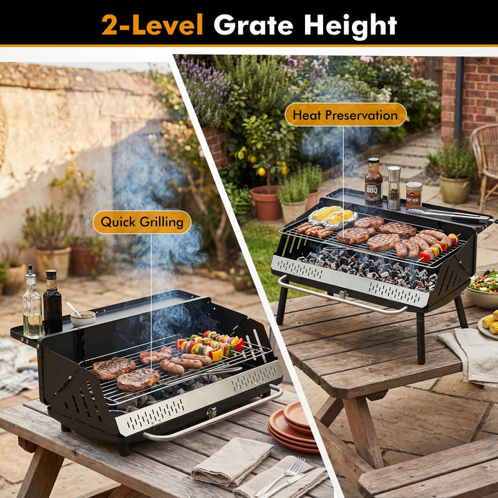 Giantex Portable Charcoal Grill with Detachable Legs