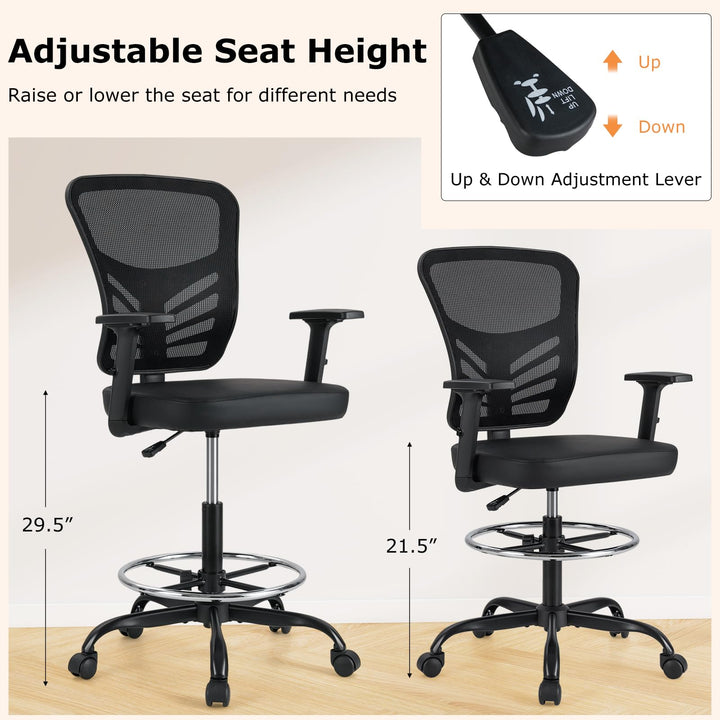 Giantex Mesh Drafting Chair, Standing Desk Chair