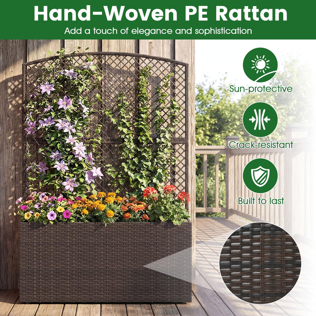 Giantex Raised Garden Bed with Trellis | 58&