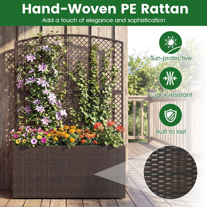 Giantex Raised Garden Bed with Trellis | 58&