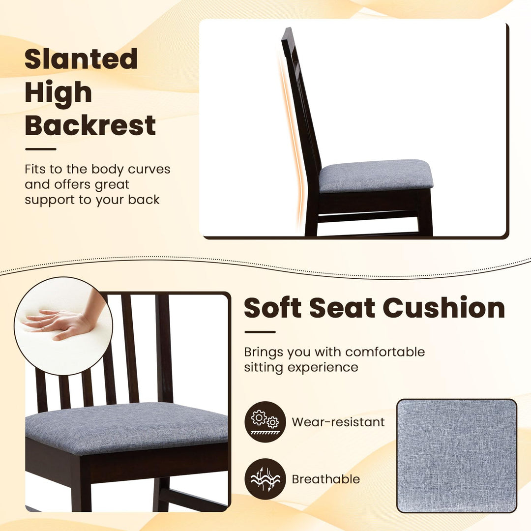 Giantex Wood Dining Chairs Set