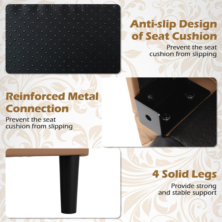 Giantex Modern Accent Chair with Removable Seat Cushion
