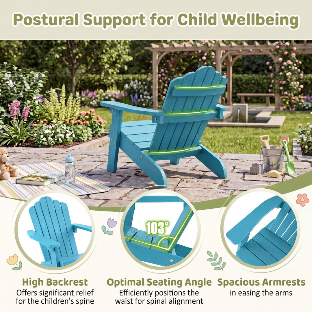 Giantex Kids Adirondack Chair, All-Weather HIPS Children&