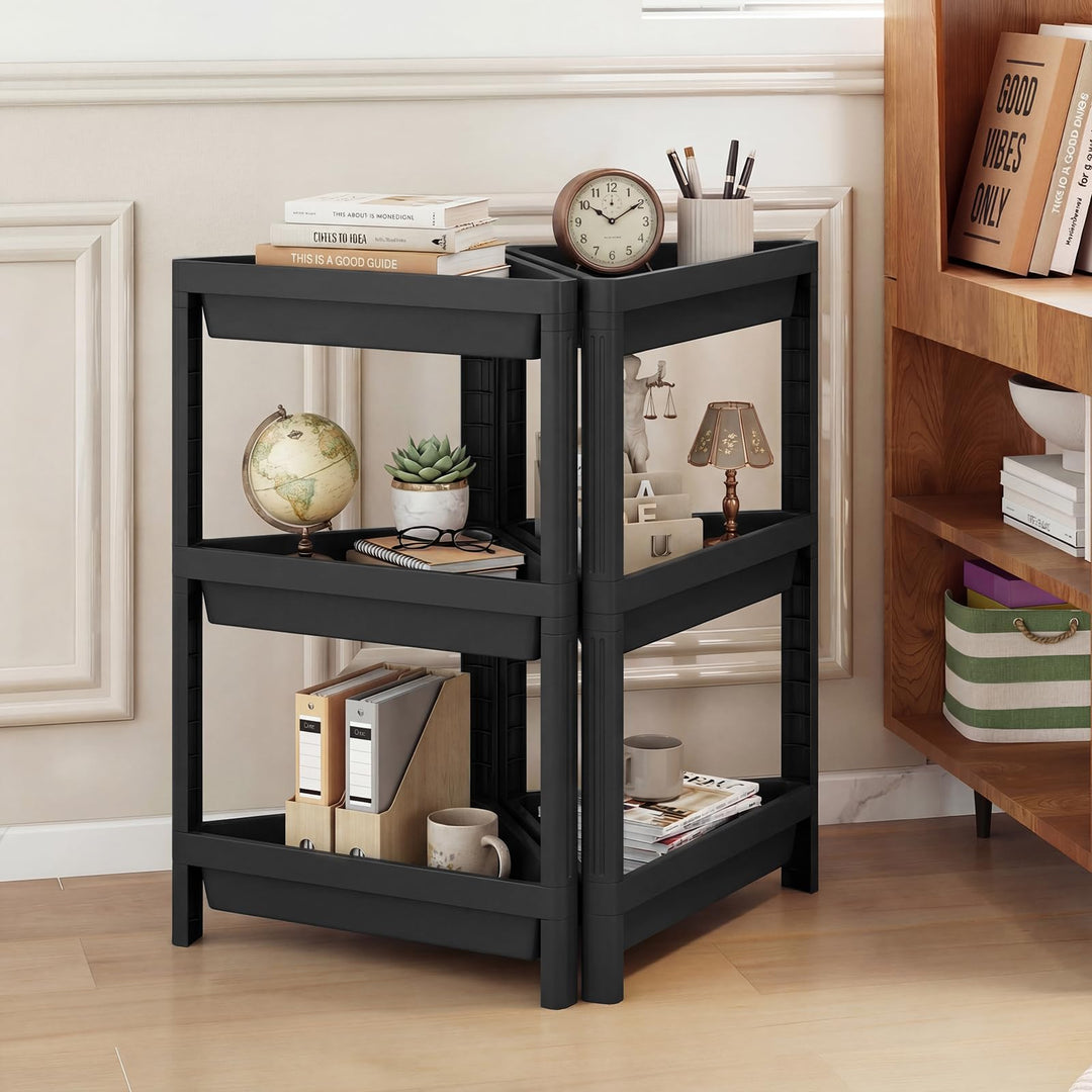 Giantex 3-Tier Corner Shower Caddy 2-Pack with Detachable Design