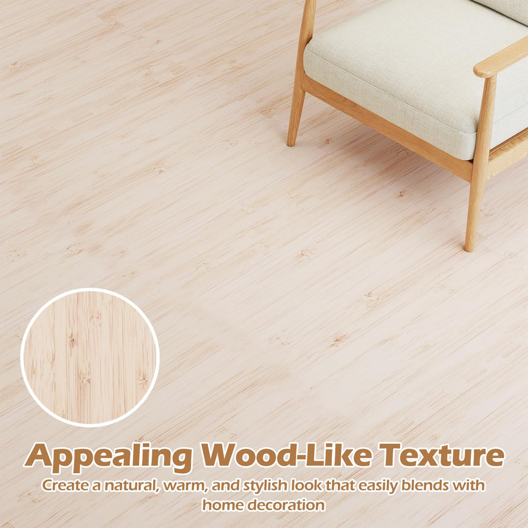 Giantex Wood Grain Floor Tiles Foam Mat