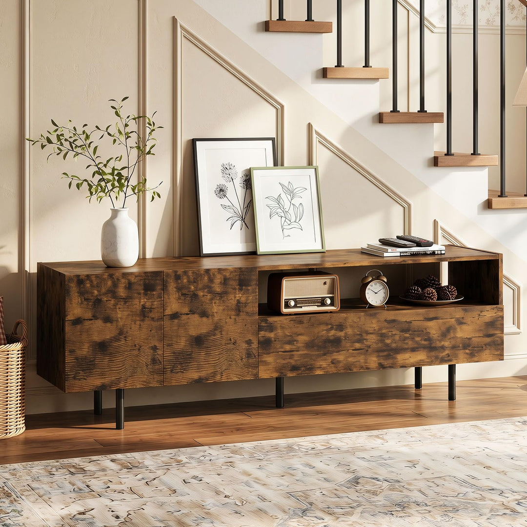 Giantex Wooden TV Stand for TVs up to 70" with Storage Cabinet
