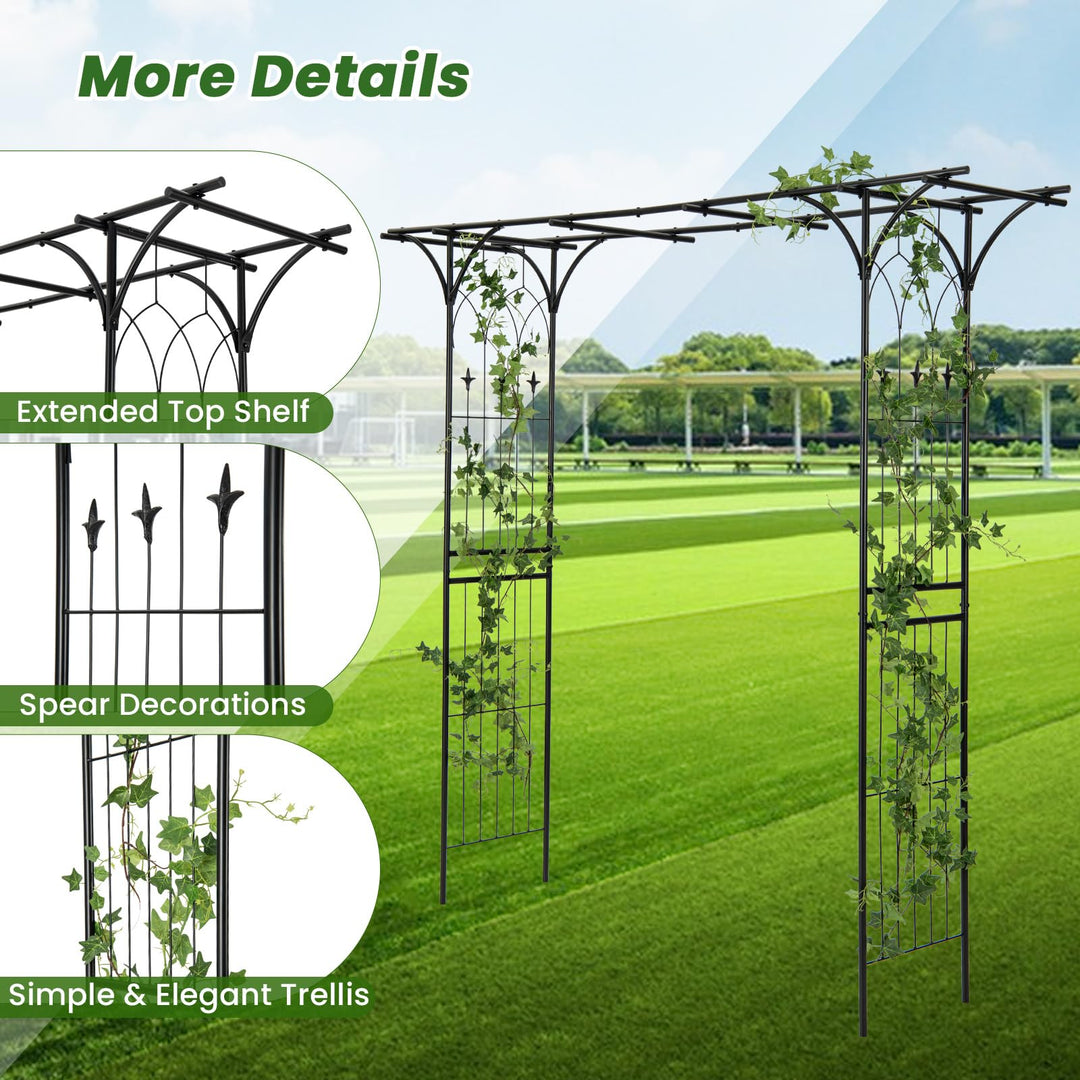 Giantex Garden Arch Trellis - 81&