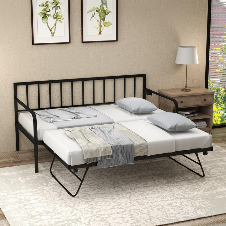 Giantex Twin Daybed with Charging Station &amp; LED Lights