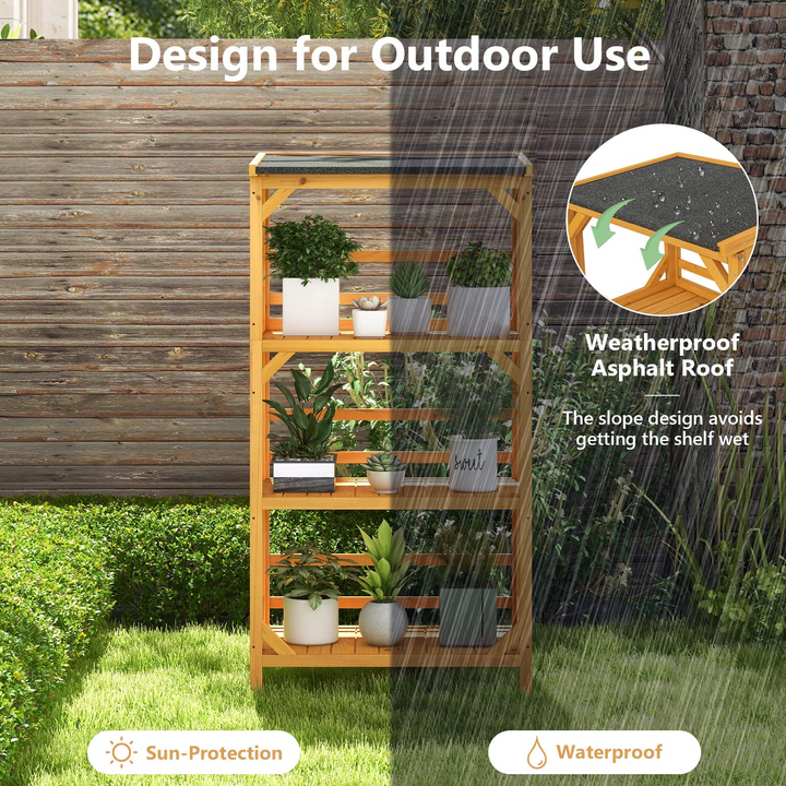 Giantex Plant Stand with Roof - 54&