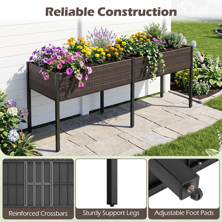 Giantex 6 x 2 FT Raised Garden Bed with Legs