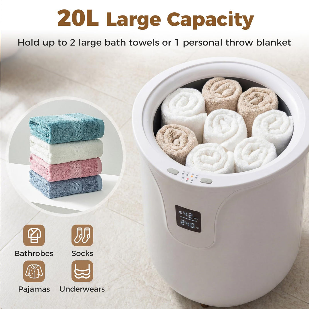 Giantex Large Towel Heater Bucket w/Adjustable Timer