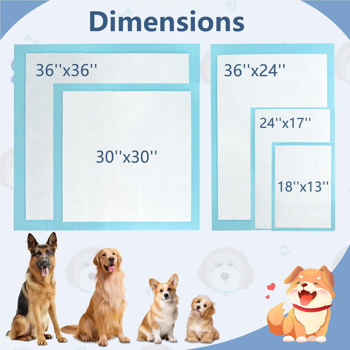 Giantex Dog Pee Pads 150/300 Count 36" x 24" Large Training Pads for Dogs