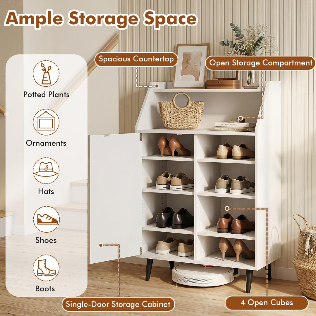 Giantex Shoe Storage Cabinet w/Single-Door