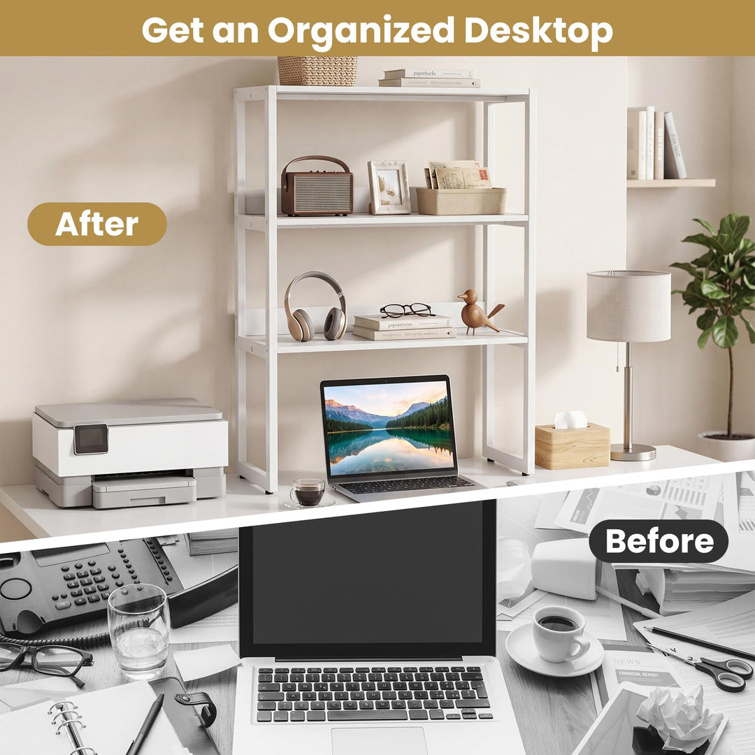 Giantex Desktop Bookshelf for Home Office Kitchen Dorm