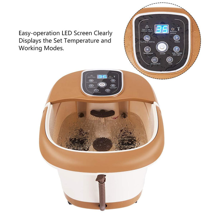 Giantex All in One Foot Spa Bath Massager w/Heating &amp; Surfing