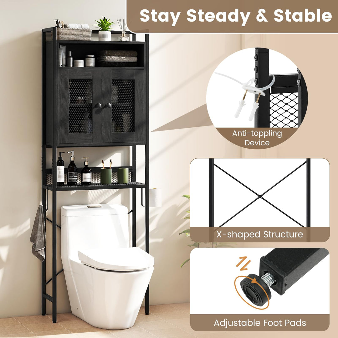 Giantex Over The Toilet Storage Cabinet for Laundry Room