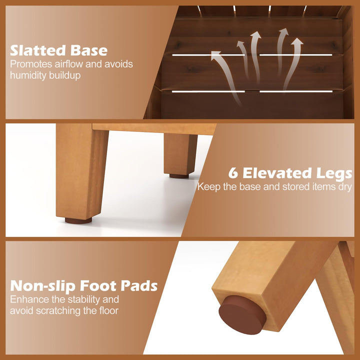 Giantex Outdoor Planter with Storage Box