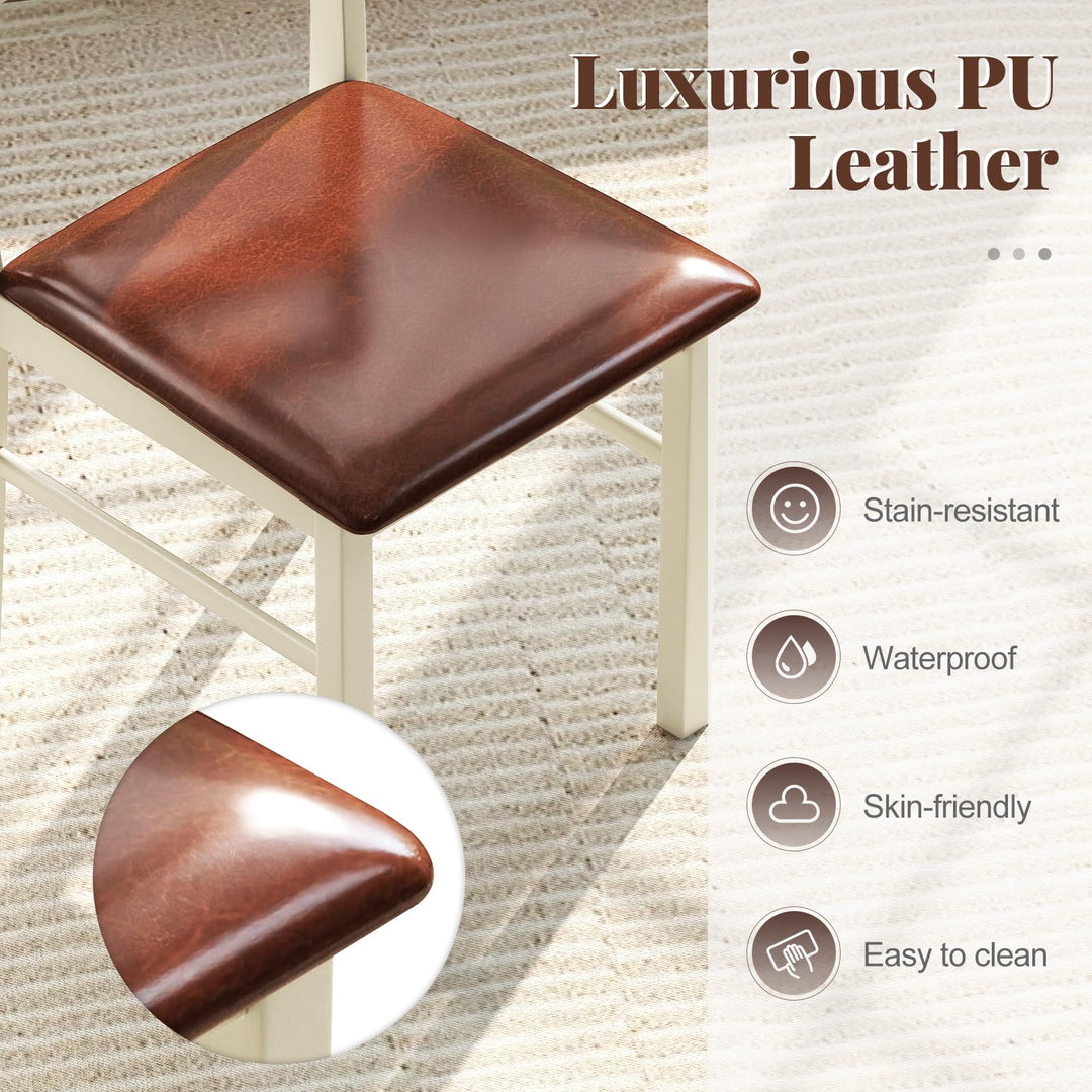 Giantex PU Leather Upholstered Kitchen Chair