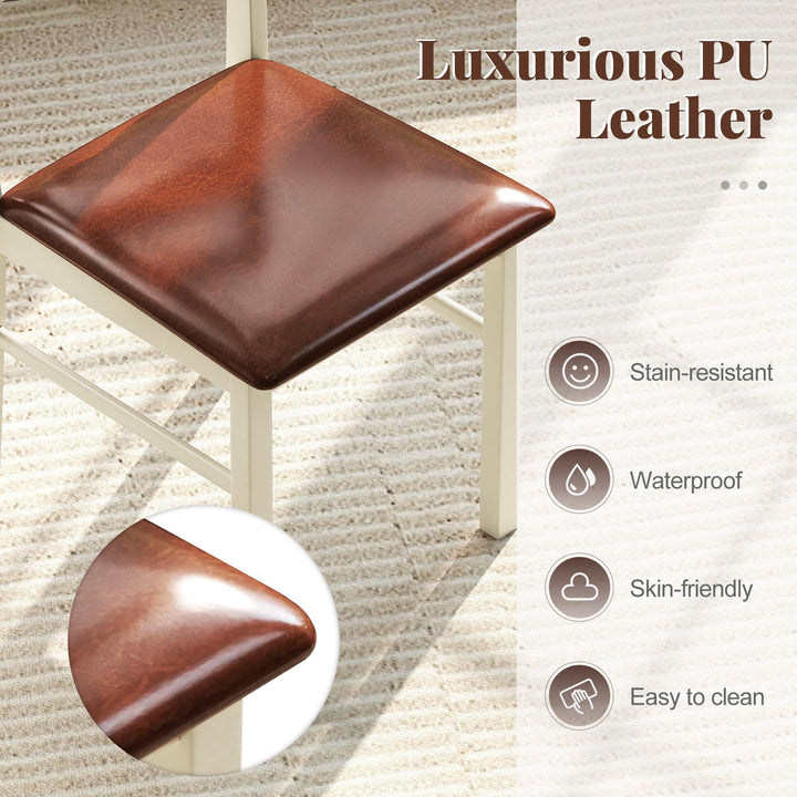 Giantex PU Leather Upholstered Kitchen Chair