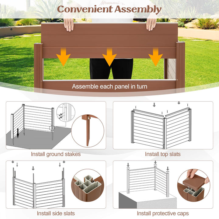 Giantex Air Conditioner Fence 2/4 Panels - 48&
