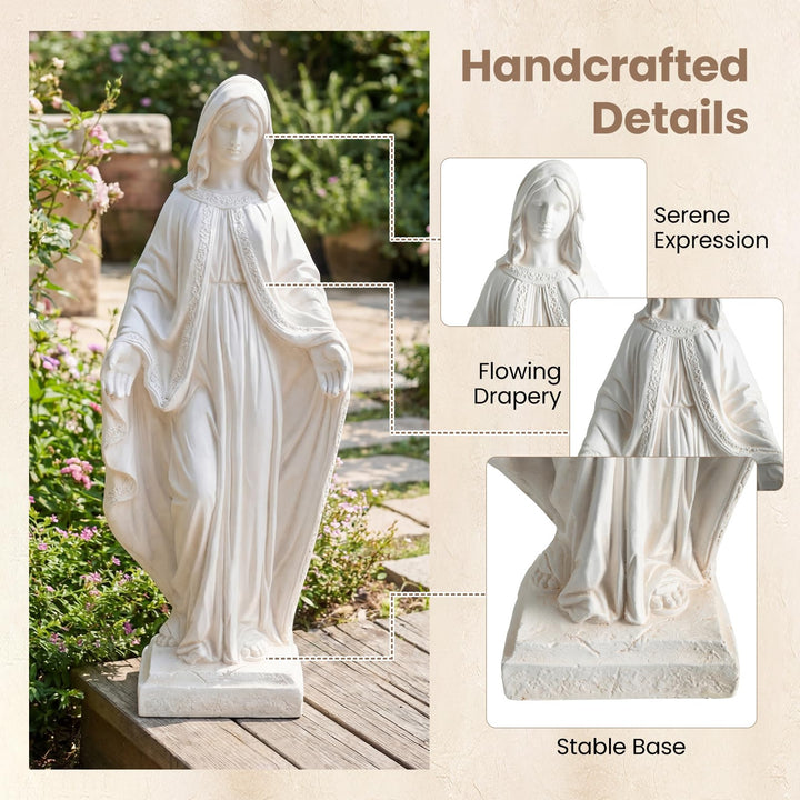Giantex Virgin Mary Garden Statue 31.5"| Blessed Mother Outdoor Religious Statue