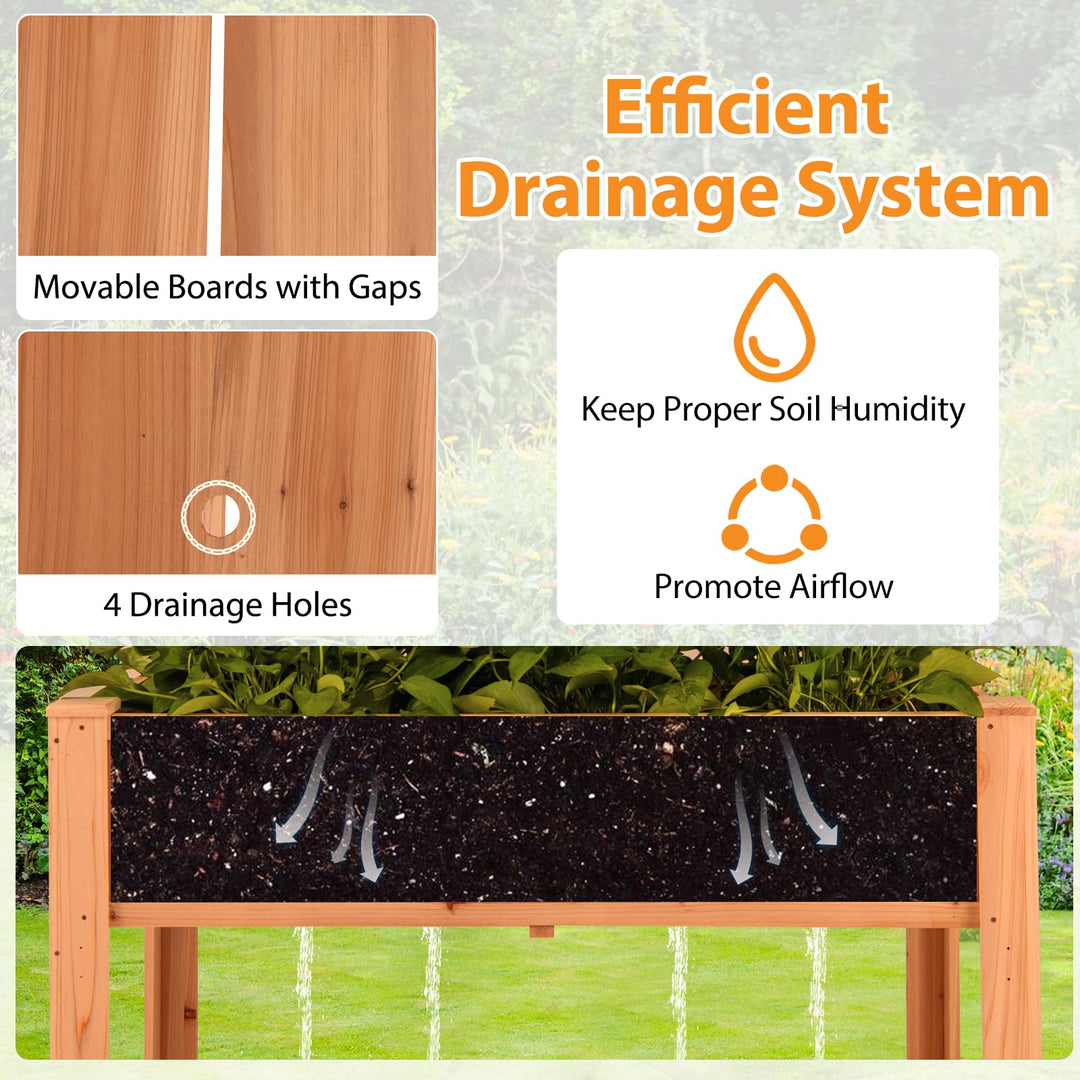 Giantex Raised Garden Bed with Trellis