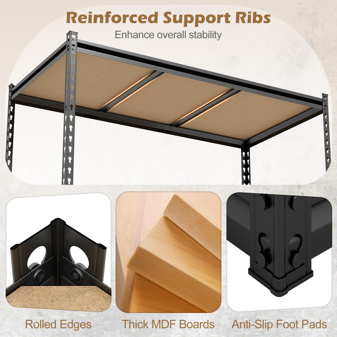 Giantex 5-Tier Metal Storage Shelves(1/2/3/4)