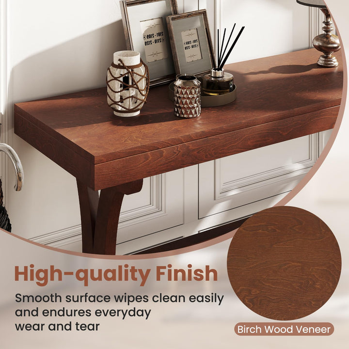 Giantex 52" Narrow Console Table with Storage Shelf &amp; Anti-Tip Kit for Entryway Living Room