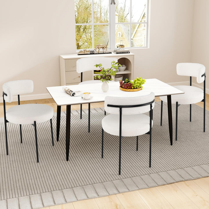 Giantex Boucle Dining Chairs Set of 2