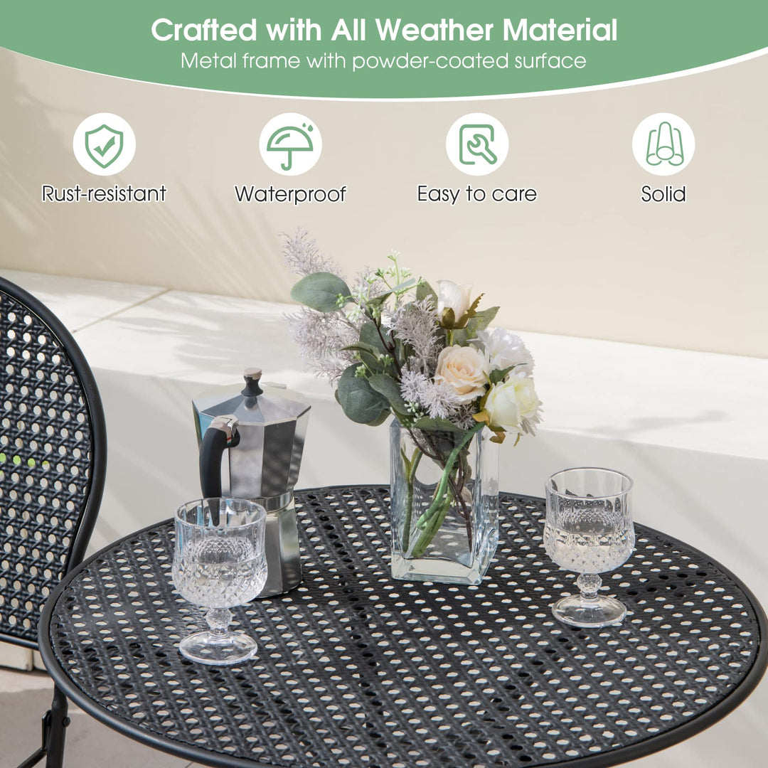 Giantex 3 Pieces Patio Bistro Set