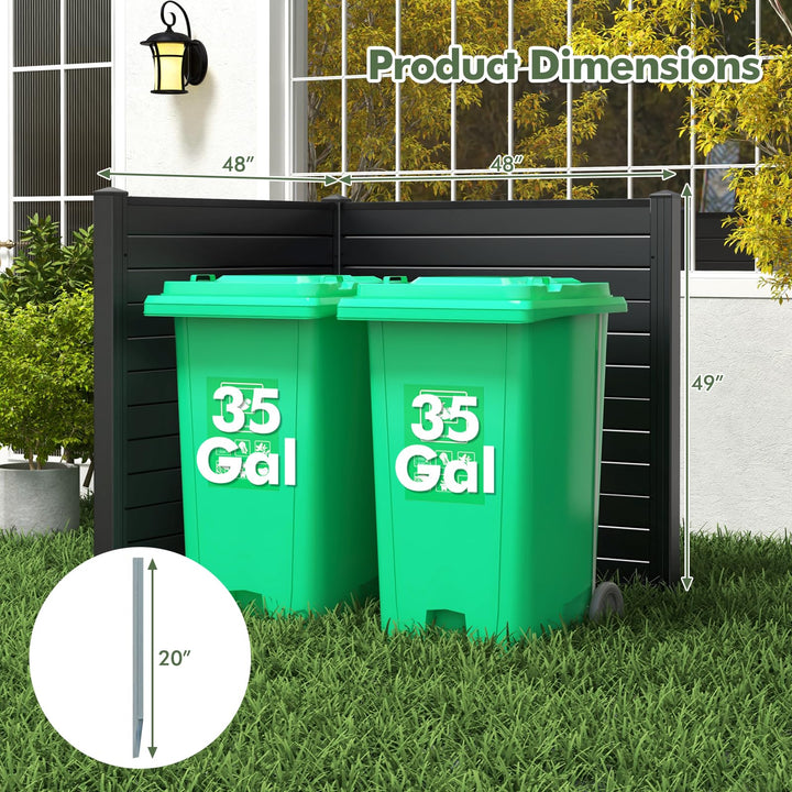 Giantex Air Conditioner Fence 2 Panels - 48&