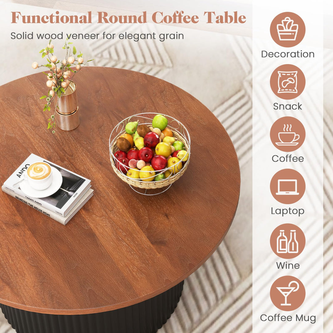 Giantex Round Coffee Table
