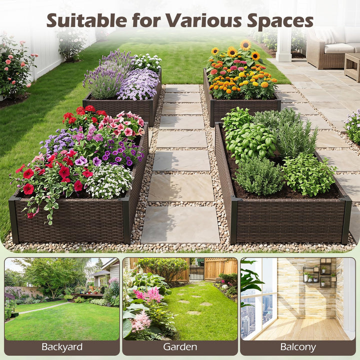 Giantex Raised Garden Bed for Vegetables Flowers Herbs