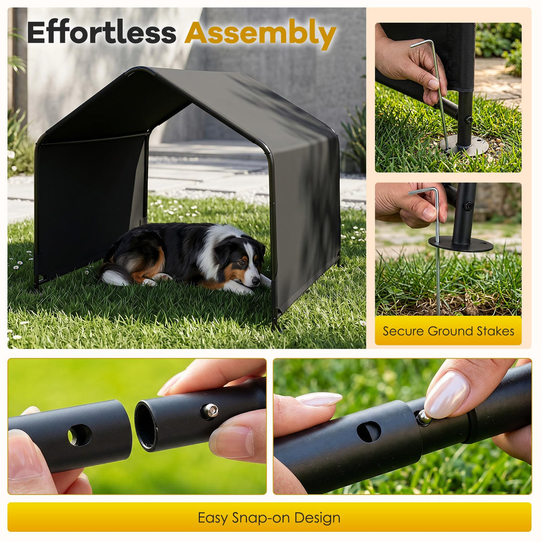 Giantex Outdoor Dog Shade Shelter with Waterproof Canopy