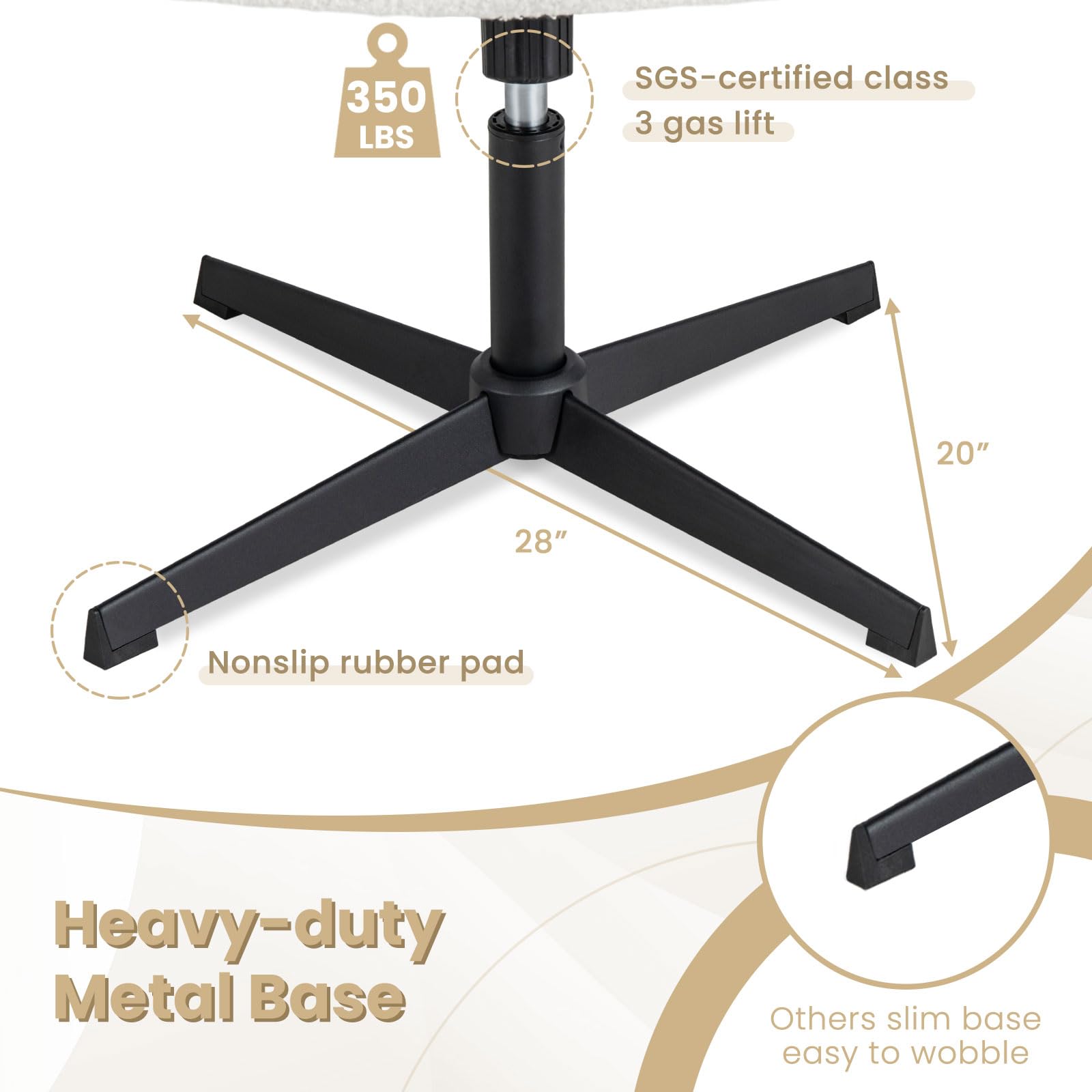 Giantex Cross Legged Office Chair