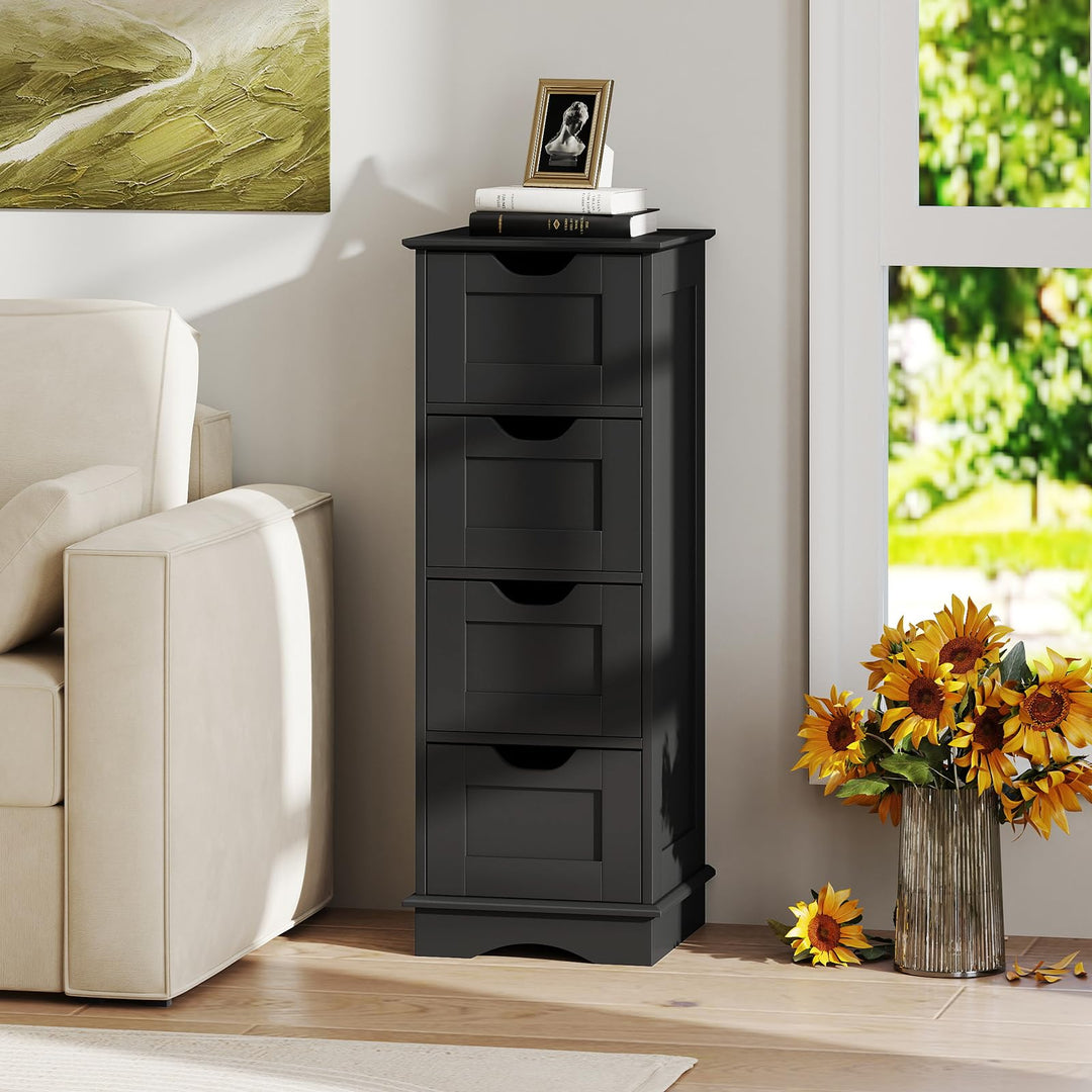 Giantex Bathroom Storage Cabinet with 4 Drawers