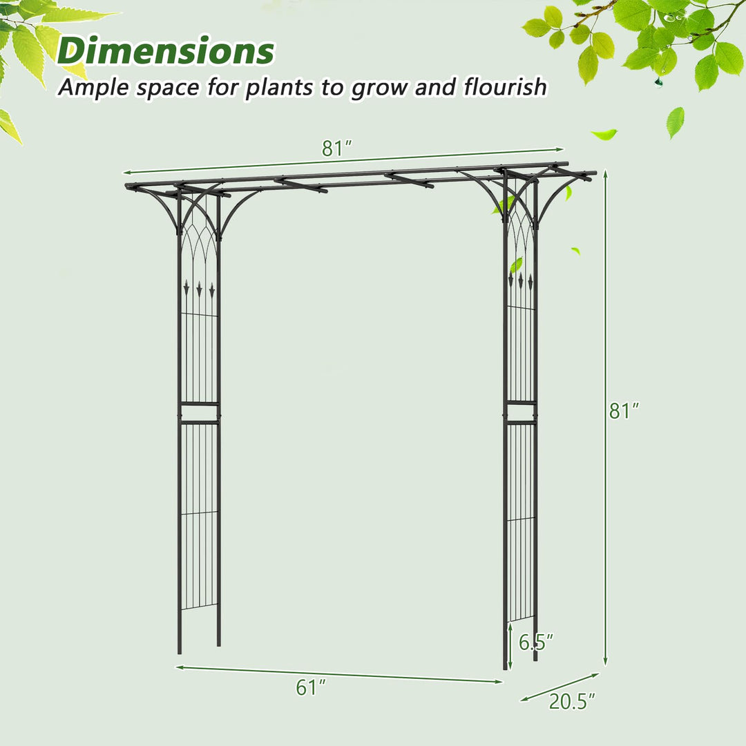 Giantex Garden Arch Trellis - 81&