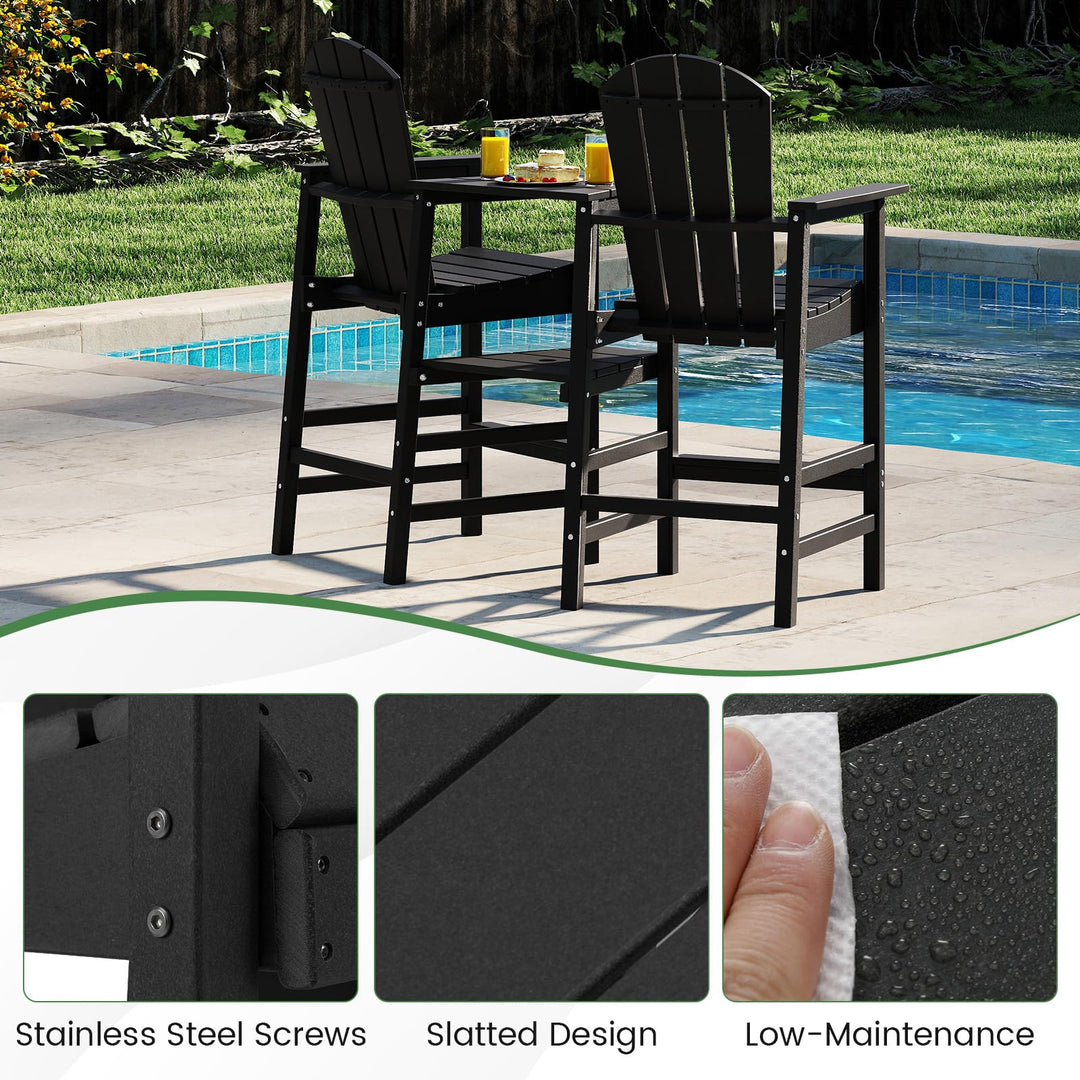 Giantex Outdoor Tall Adirondack Chairs Set of 2