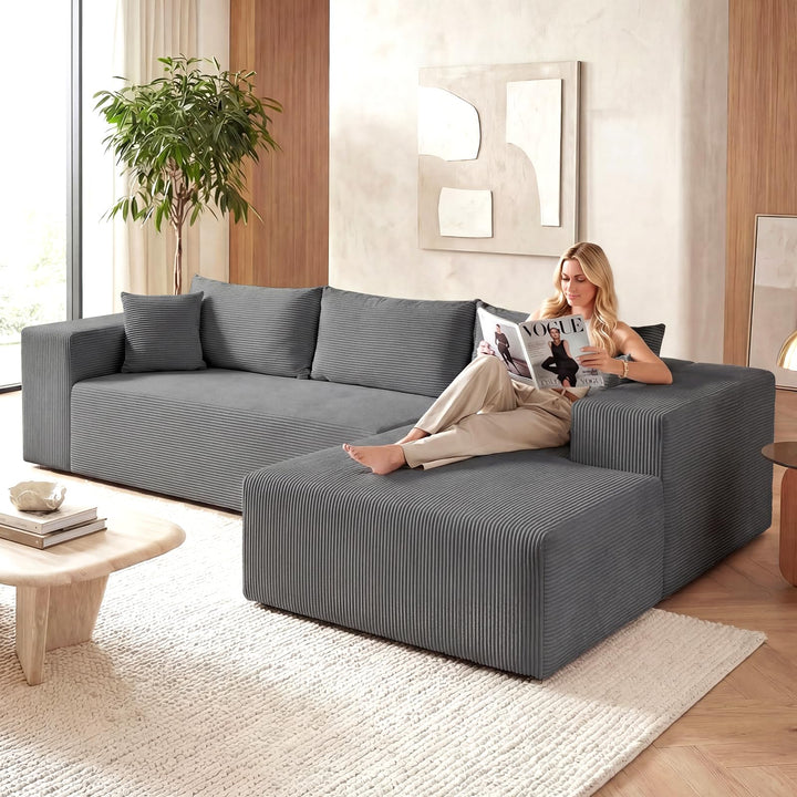 Giantex 110.5" Modular Sectional Sofa for Bedroom &amp; Living