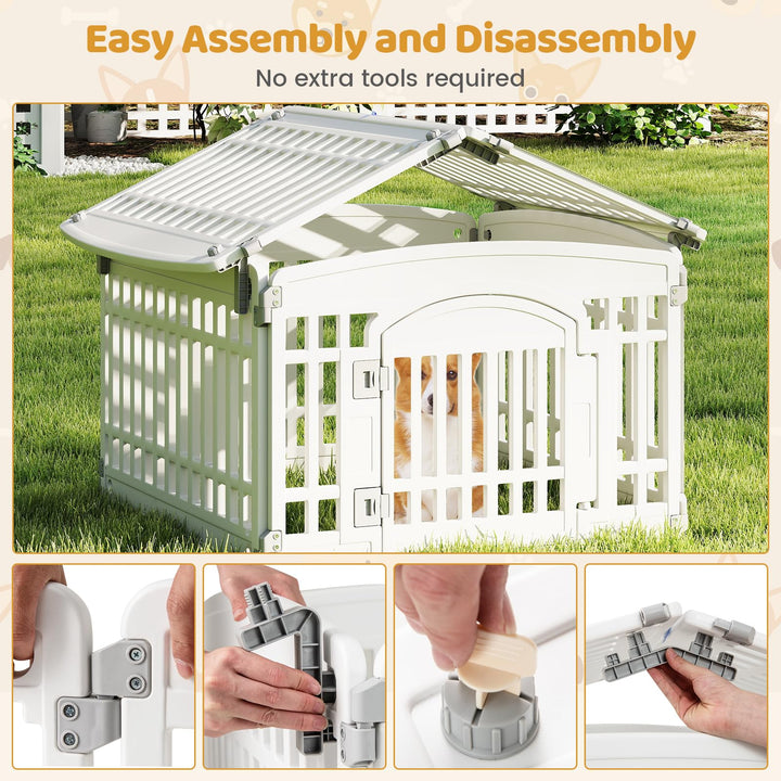 Giantex 6/12 Panel Dog Playpen 24&